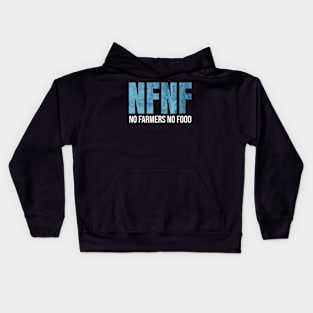 No Farmers No Food Design Kids Hoodie